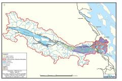 Cowichan Watershed - Mapped Aquifers. The coloured areas (aquifers) also tend to show areas of highest population density.